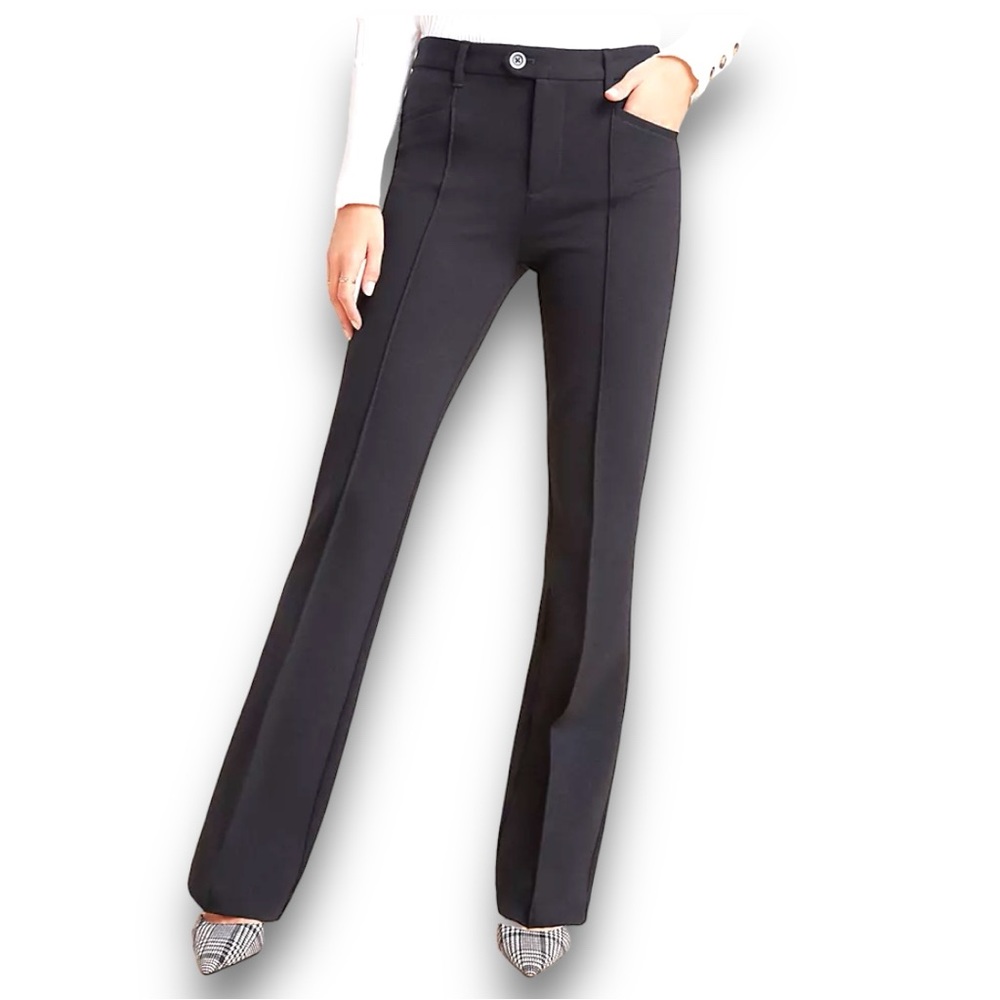 Anthropologie The Essential Trouser Black Stretch Bootcut Dress Pants Women’s 0